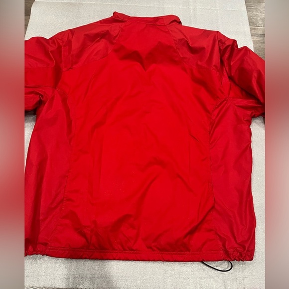 [XXL]Adidas Red RMC Rugby Windbreaker Mesh Lined Jacket - Picture 7 of 10